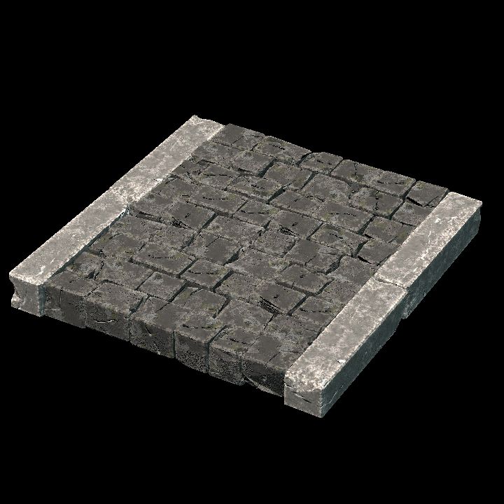 Cobblestone walkway