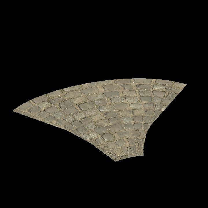 Cobbled road - Curve 1