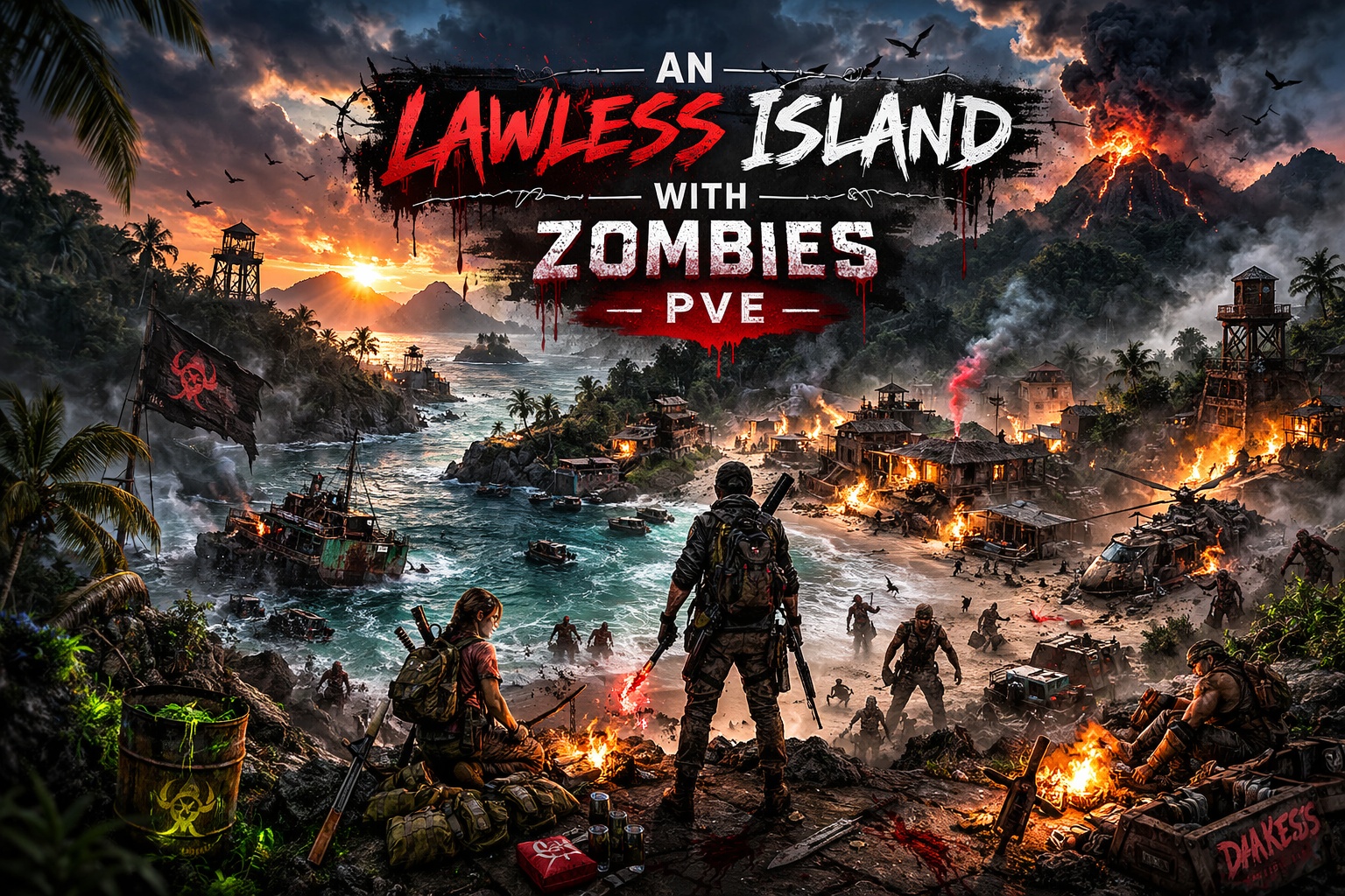 A Lawless Island with Zombies - PVE