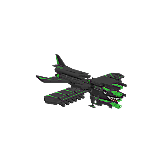 Minigun Plane 16 Miniguns clean Design preview
