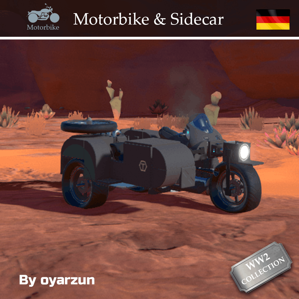 German Motorbike & Sidecar