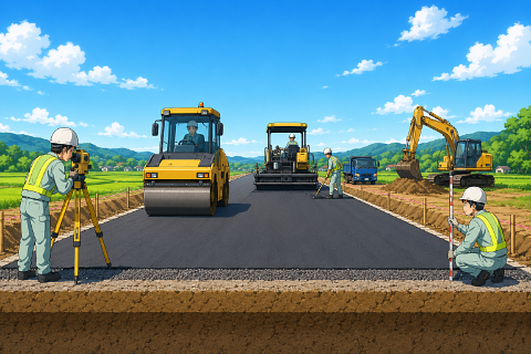 水平道路敷設　Level Road Builder