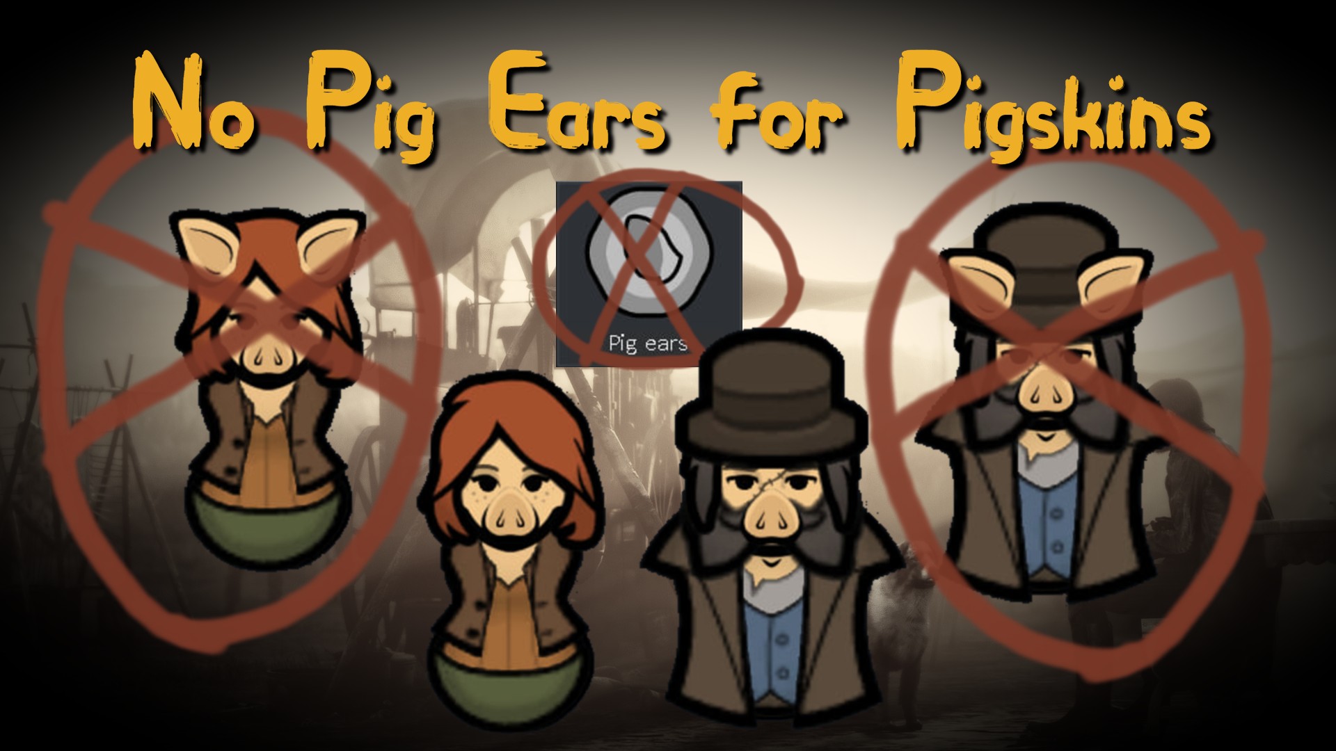 DLG. PigSkin No Ears ][ Remove ears gene from Pigskin ][ xenotype redalgamored