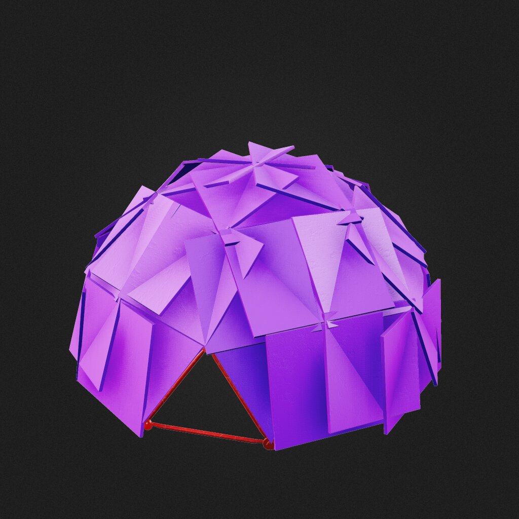 small geodome smooth interior triangle door fembando edition