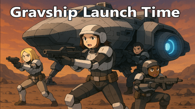 Gravship Launch Time