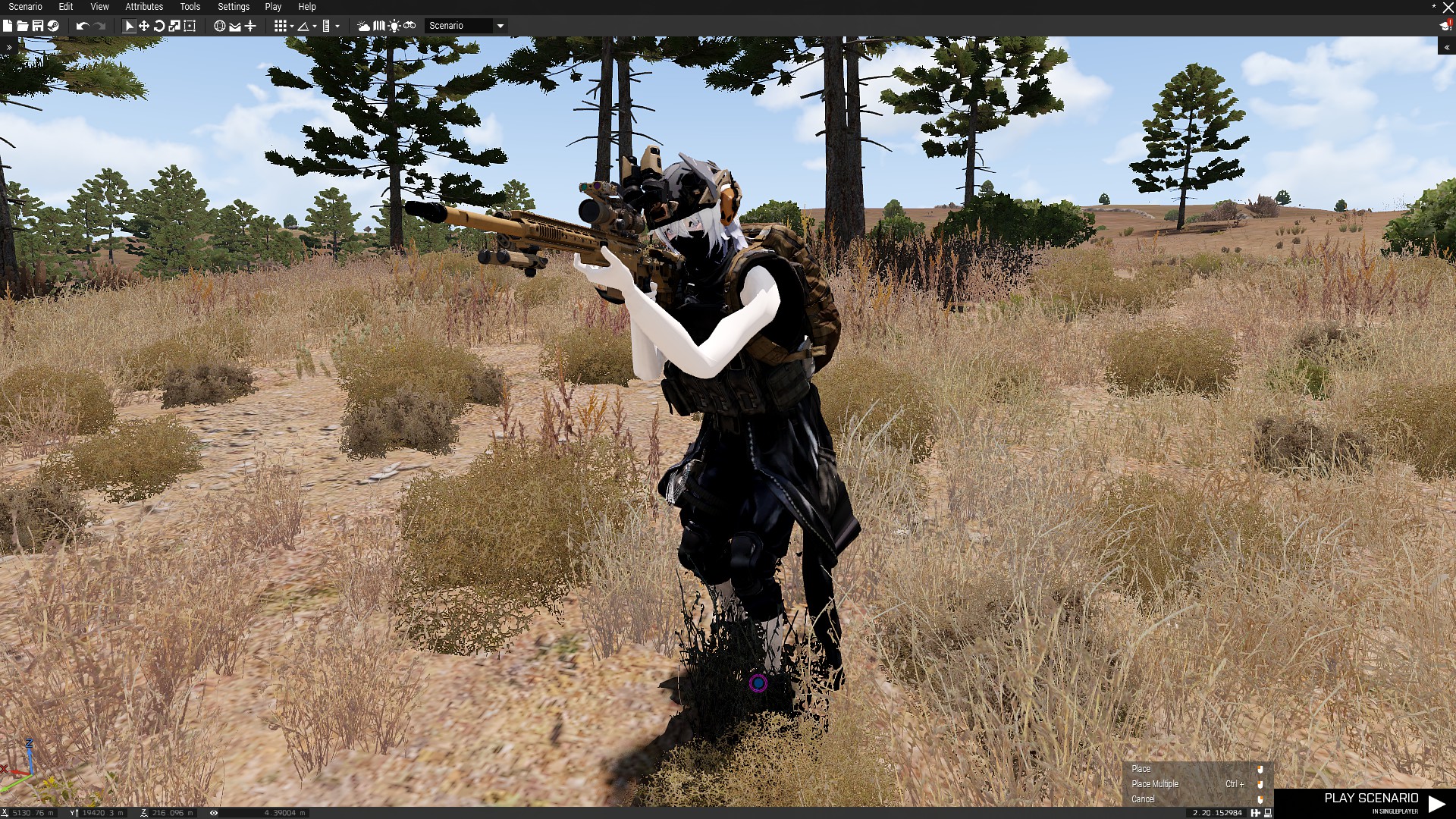 (Project M, BLUFOR) Tactical Anime Girl - Sniper