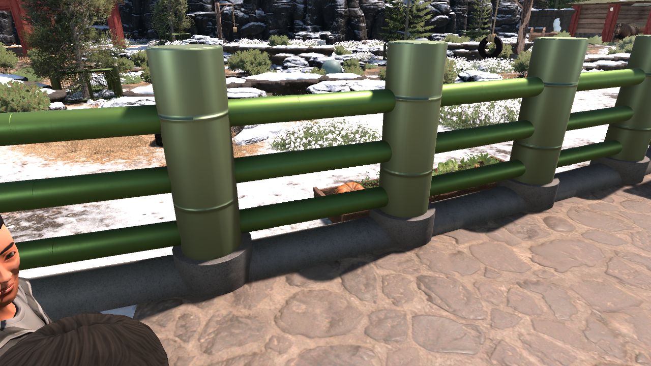 small big realistic fence