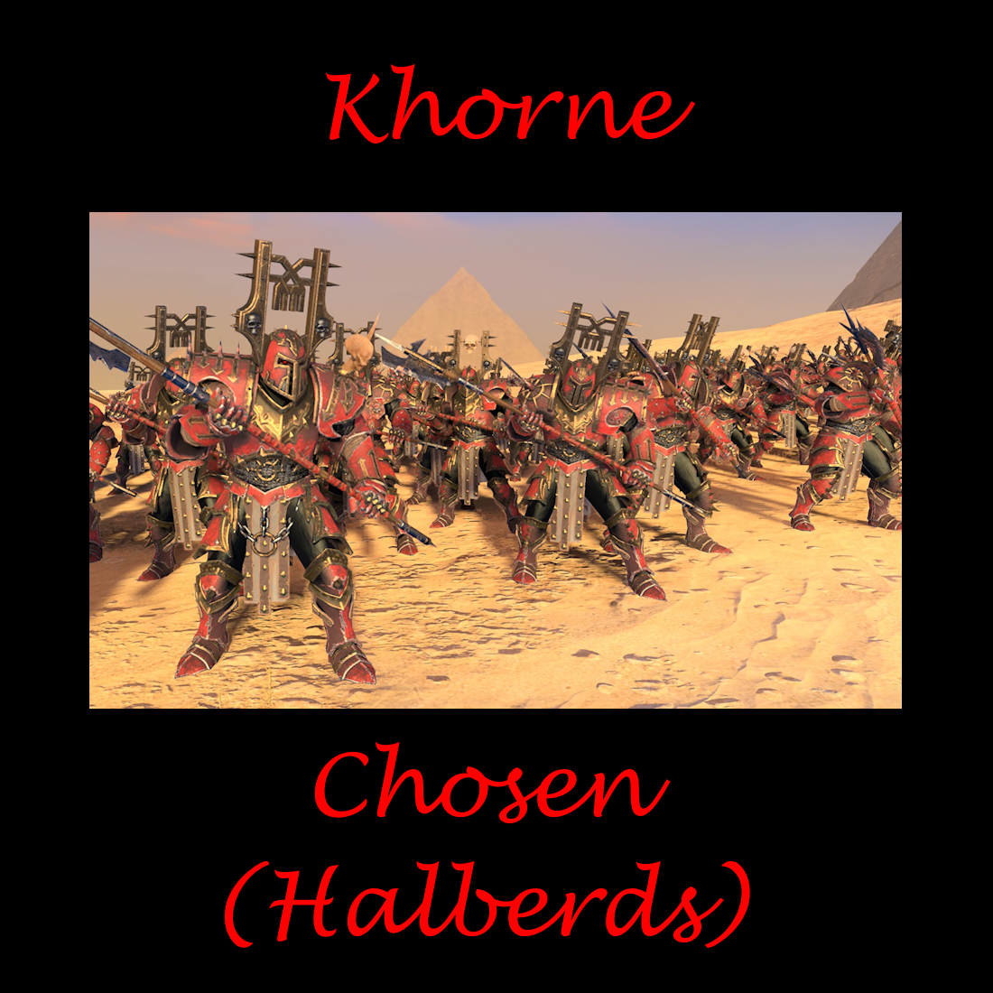 [Khorne]Chosen with Halberds