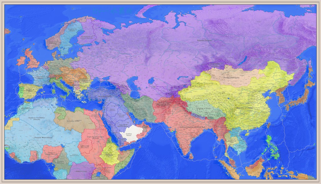 Map: 1914 - ModernEurasia4x Edit