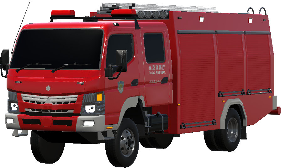 Tokyo Fire Department A-One Fire Unit Pumper 3