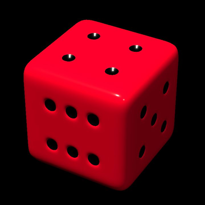 Dice red