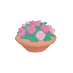 Potted Rosebush