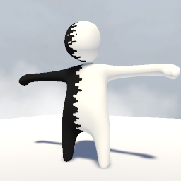 black or white