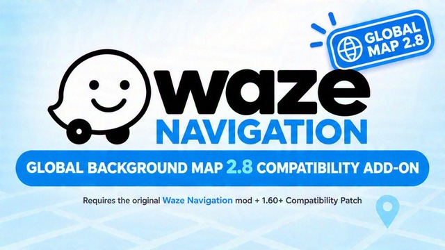 Waze Navigation - Global Background Map Compatibility Add-on