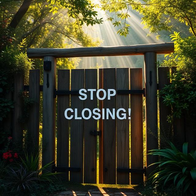 No Auto Closing Gates