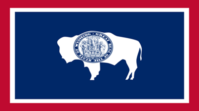 The flag of the state of Wyoming