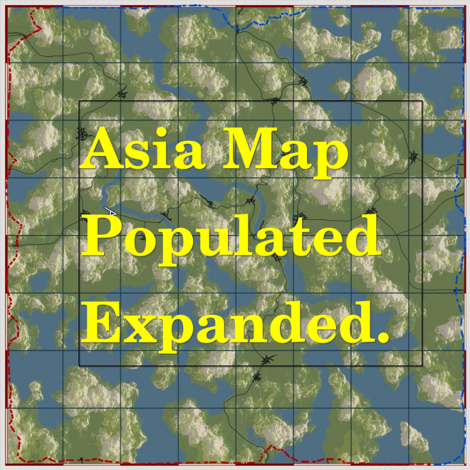 Asia Map Expanded Populated preview
