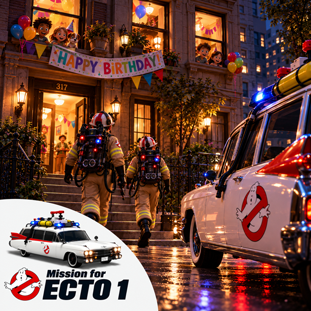 Ghostbusters got booked for a Childs Birthday preview