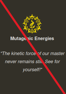 no mutagenic energies