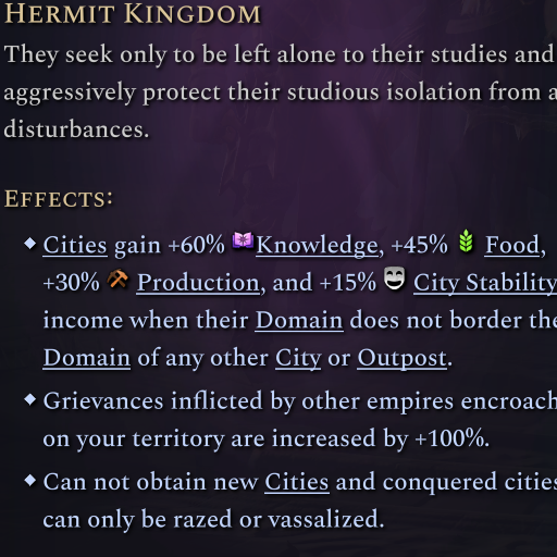 1 City Hermit Kingdom Rework