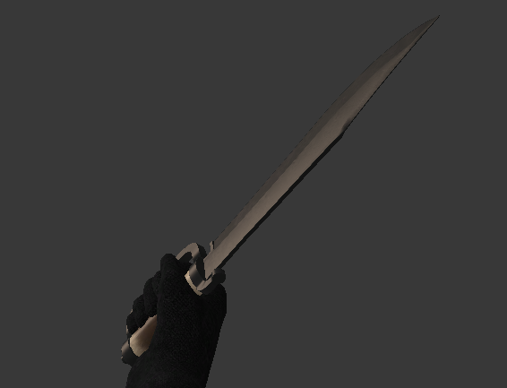 Bowie knife, custom antler handle preview