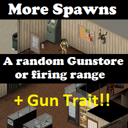More Spawns - A random Gunstore-Firing range – Project Zomboid Mod
