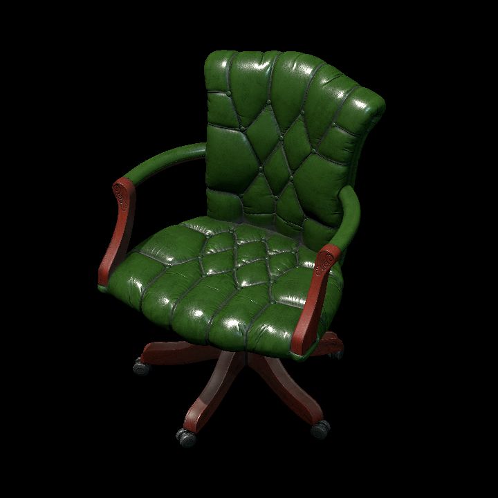 Green Leather Armchair