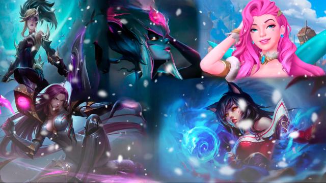 R-18 Kai'sa & Ahri & Evelynn & Seraphine & Akali (K/DA Classic) (League of Legends) Loading screen Version