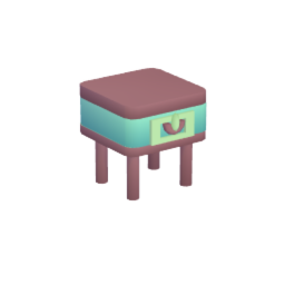 Tiny Retro Nightstand 