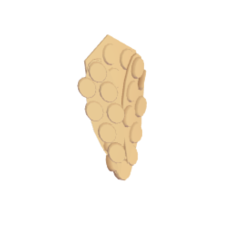 Bubble waffle folded