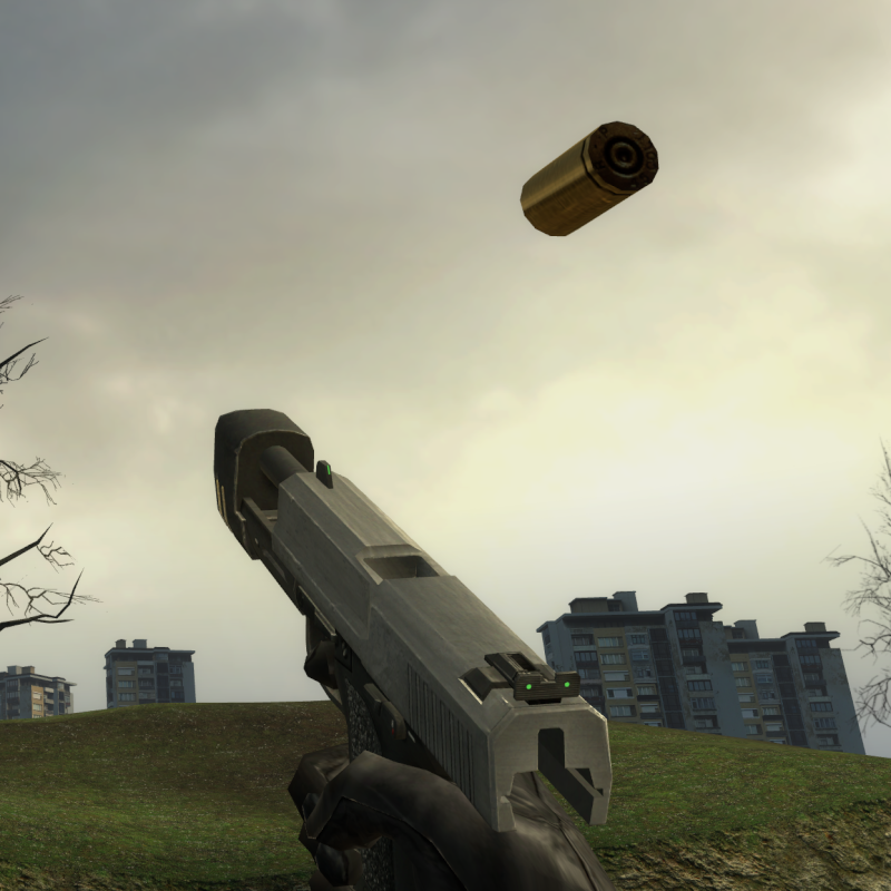 Fixed Pistol Bullet Casing Ejection