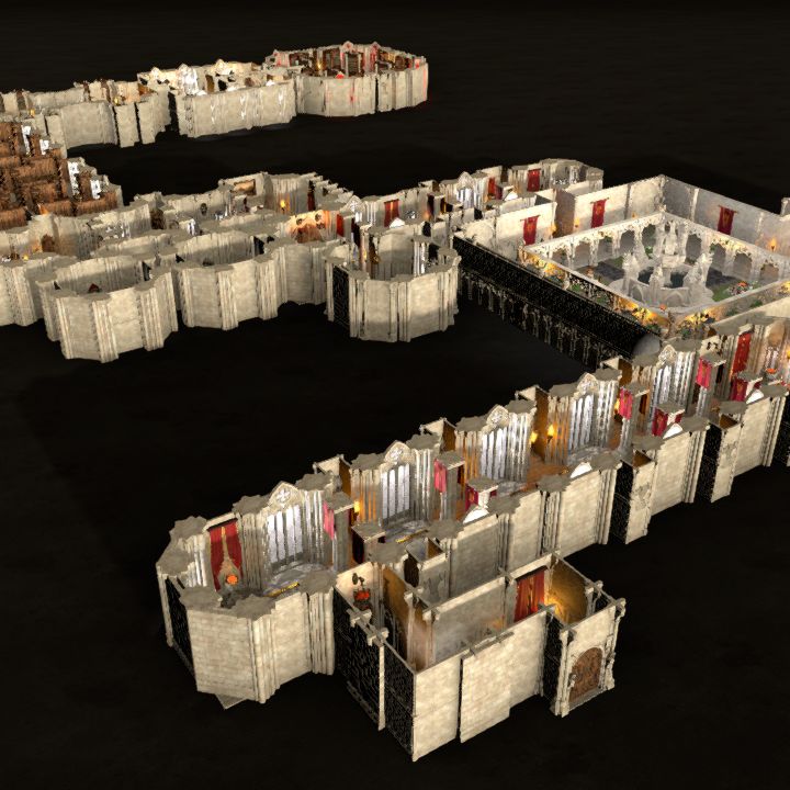 Crimson Crusade Citadel - Library, 85x60 (ambience lighting)