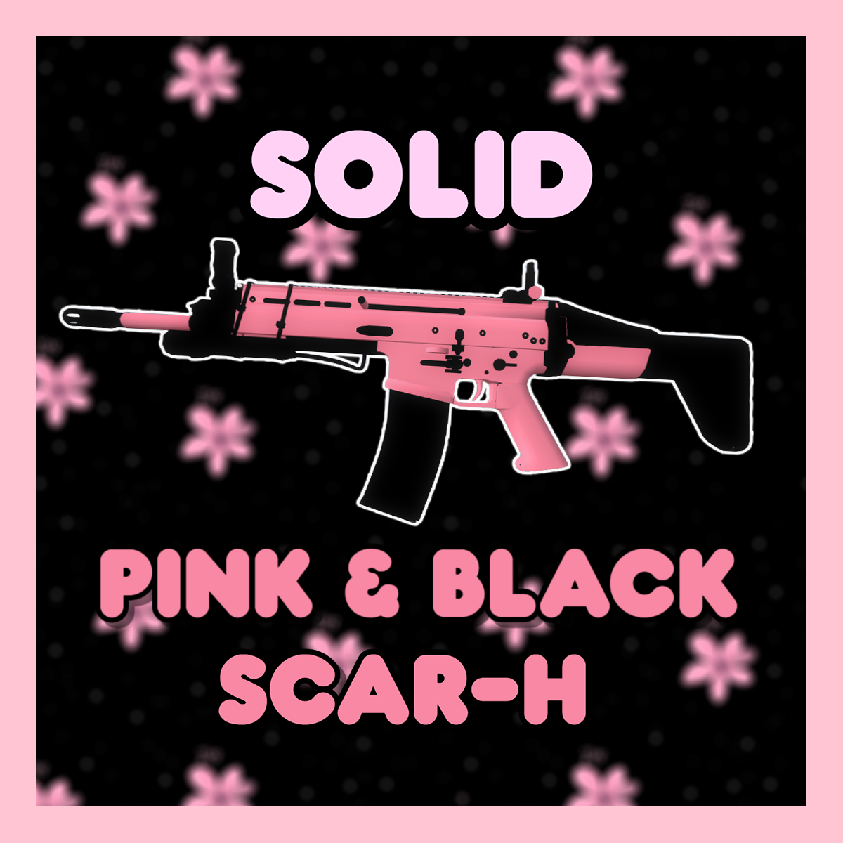 Solid Pink & Black SCAR-H preview
