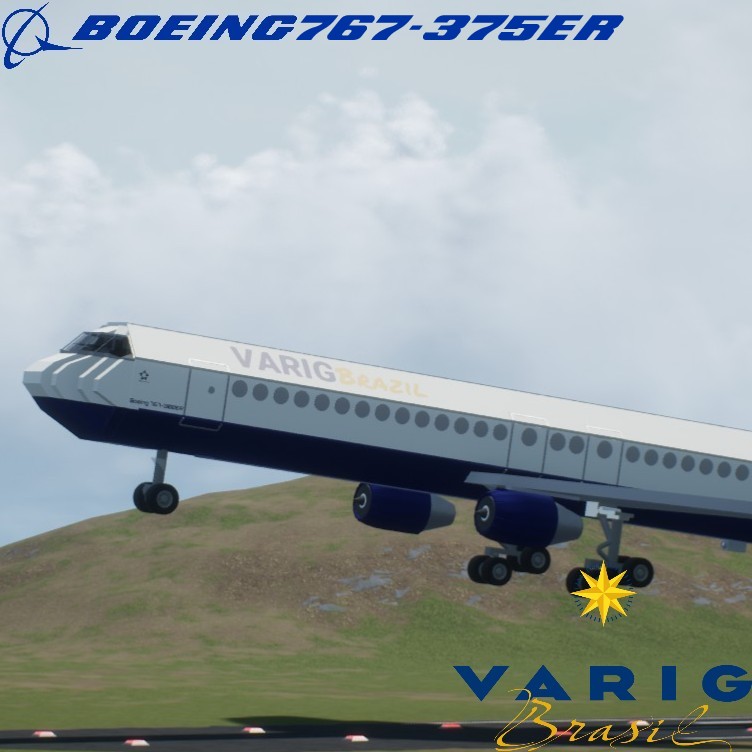 Softbody AIR LINER Boeing 767-375ER Varig Brazil