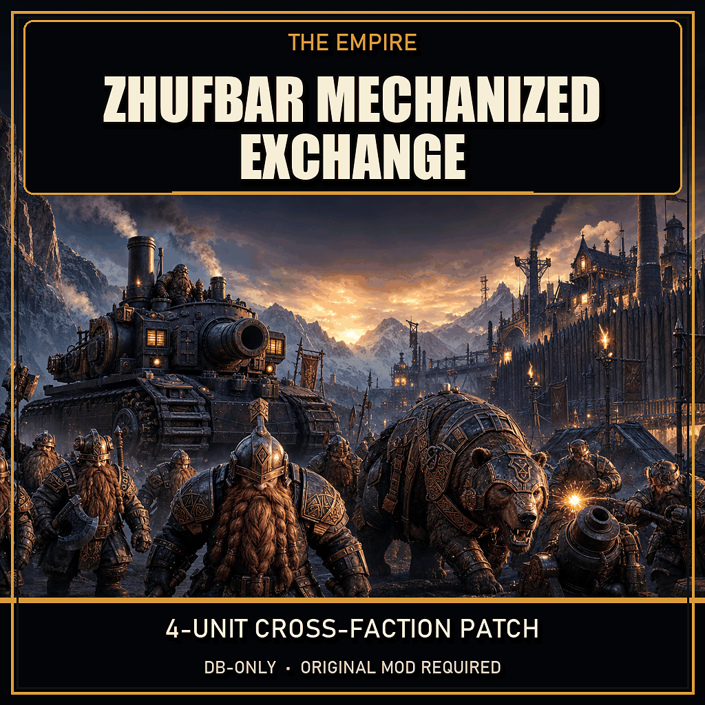 Zhufbar Mechanized Exchange for the Empire