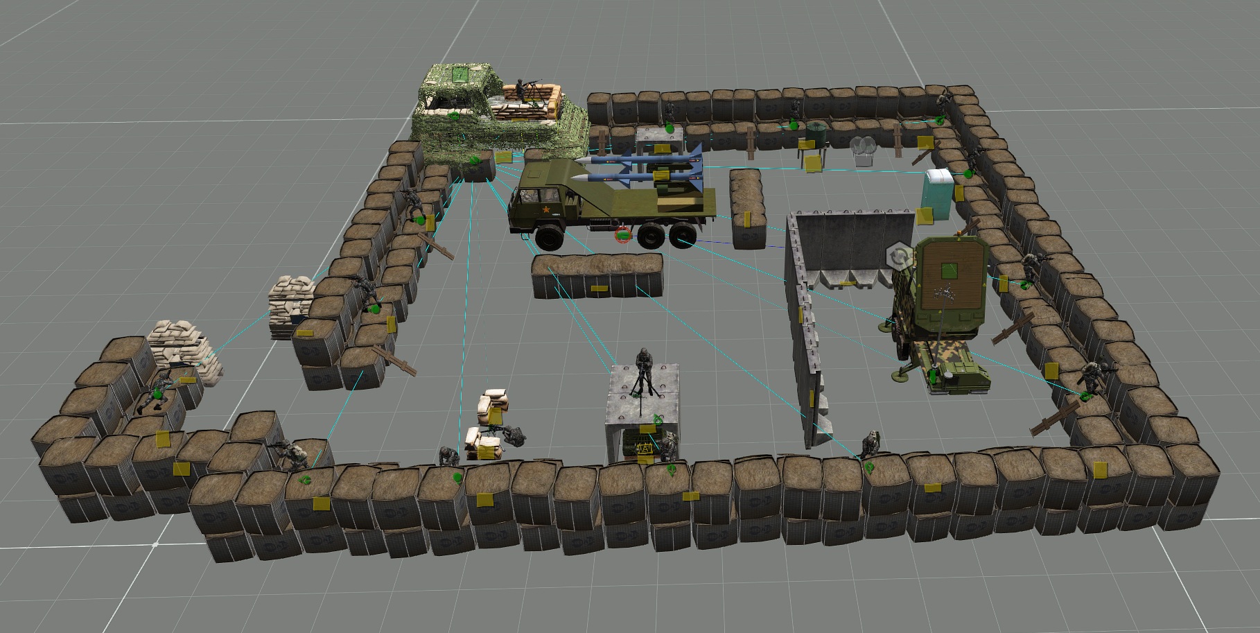 HQ-64 SAM Site (Small) (PLA)