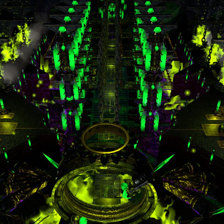 DAM challenge "Hellscape" - gatehouse to the caustic hell, 50x54
