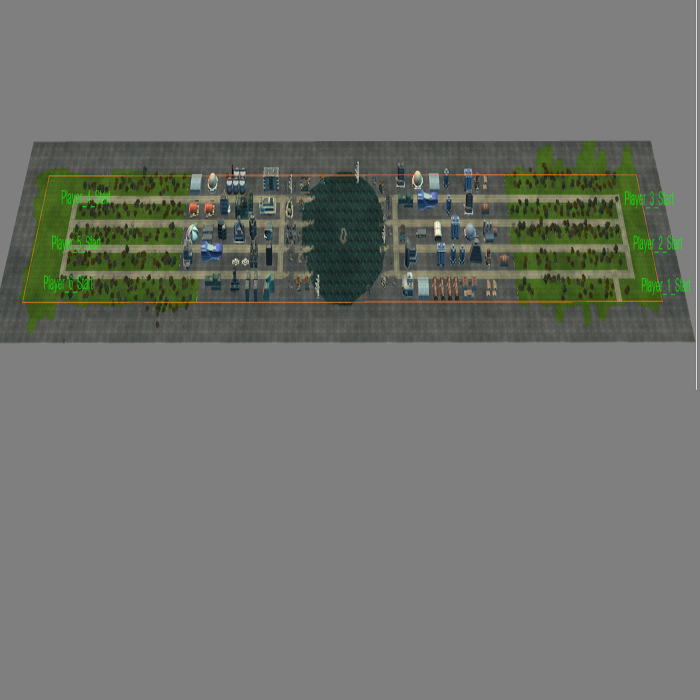Very narrow map
