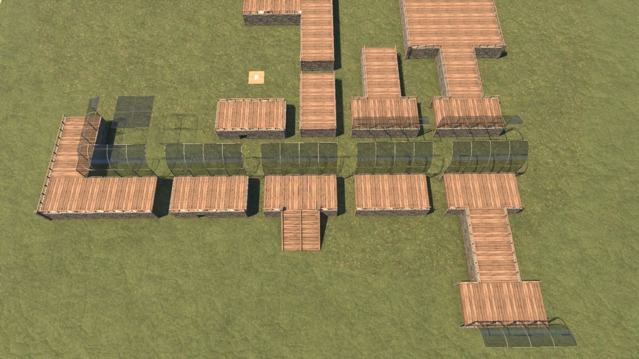 Temp enviorment enclosure boardwalk set