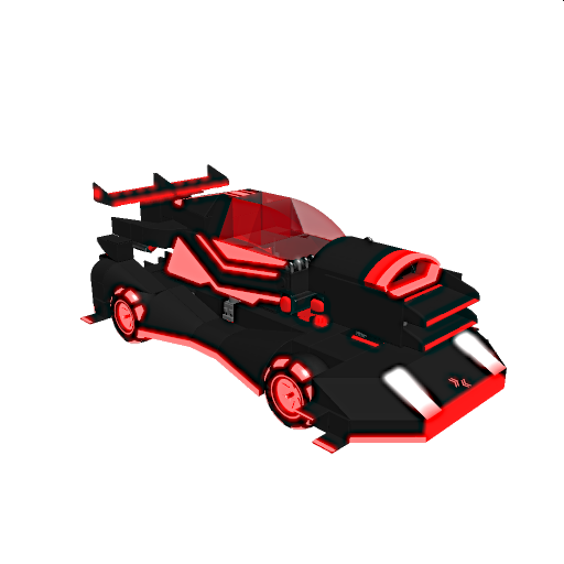Futuristic Hyper Car Neon Red