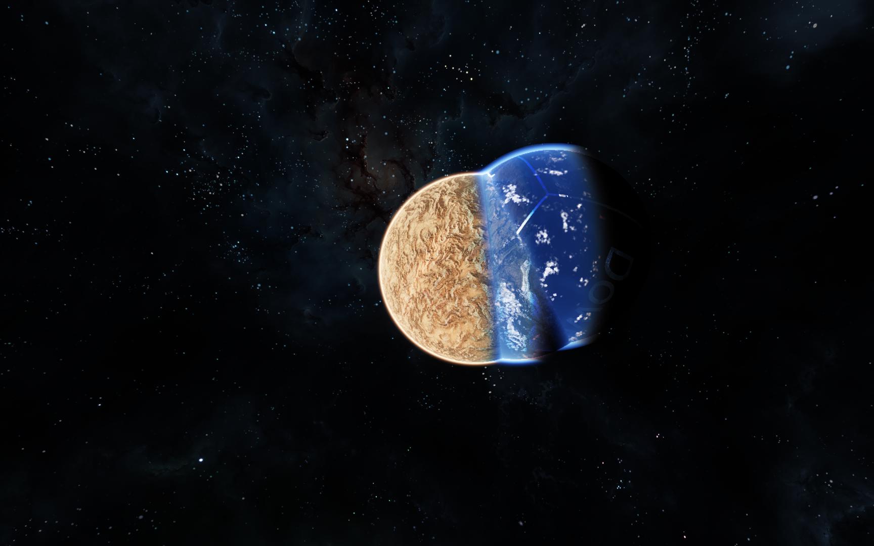 Tidally locked planet