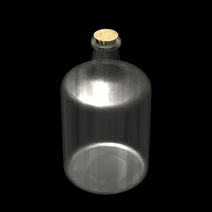 Empty glass jar 7