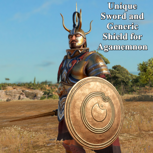 Unique Sword and Generic Shield for Agamemnon
