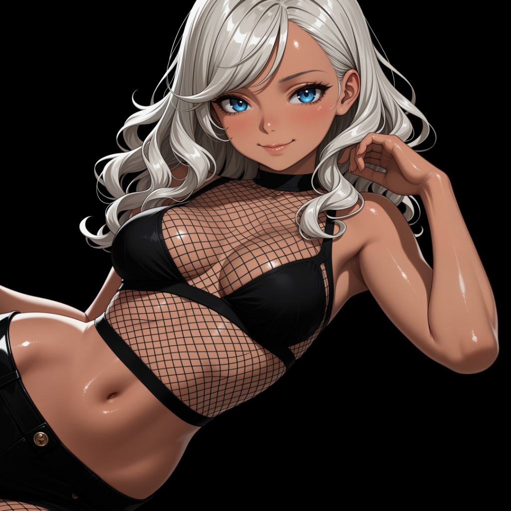 Girl | Dark Background | Dark & Colored Versions | 4K