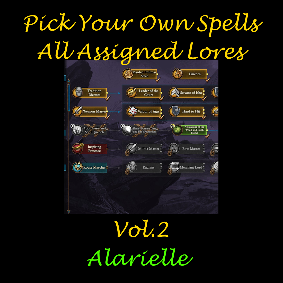 [High Elves/Alarielle]Pick Your Own Six Spells for Legendary Lords Volume 2 - Alarielle