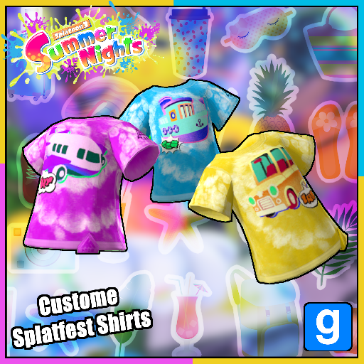 Splatoon 3 Custome Splatfest Shirts (Land, Sea, Air)