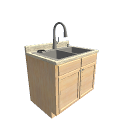 100cm Wide Standing Cabinet With SInk