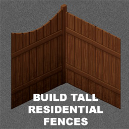 Build Tall Residential Fences – Project Zomboid Mod