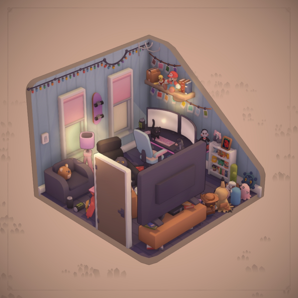 The Dwelling of the Untidy Gamer (Request - Gamer Room)