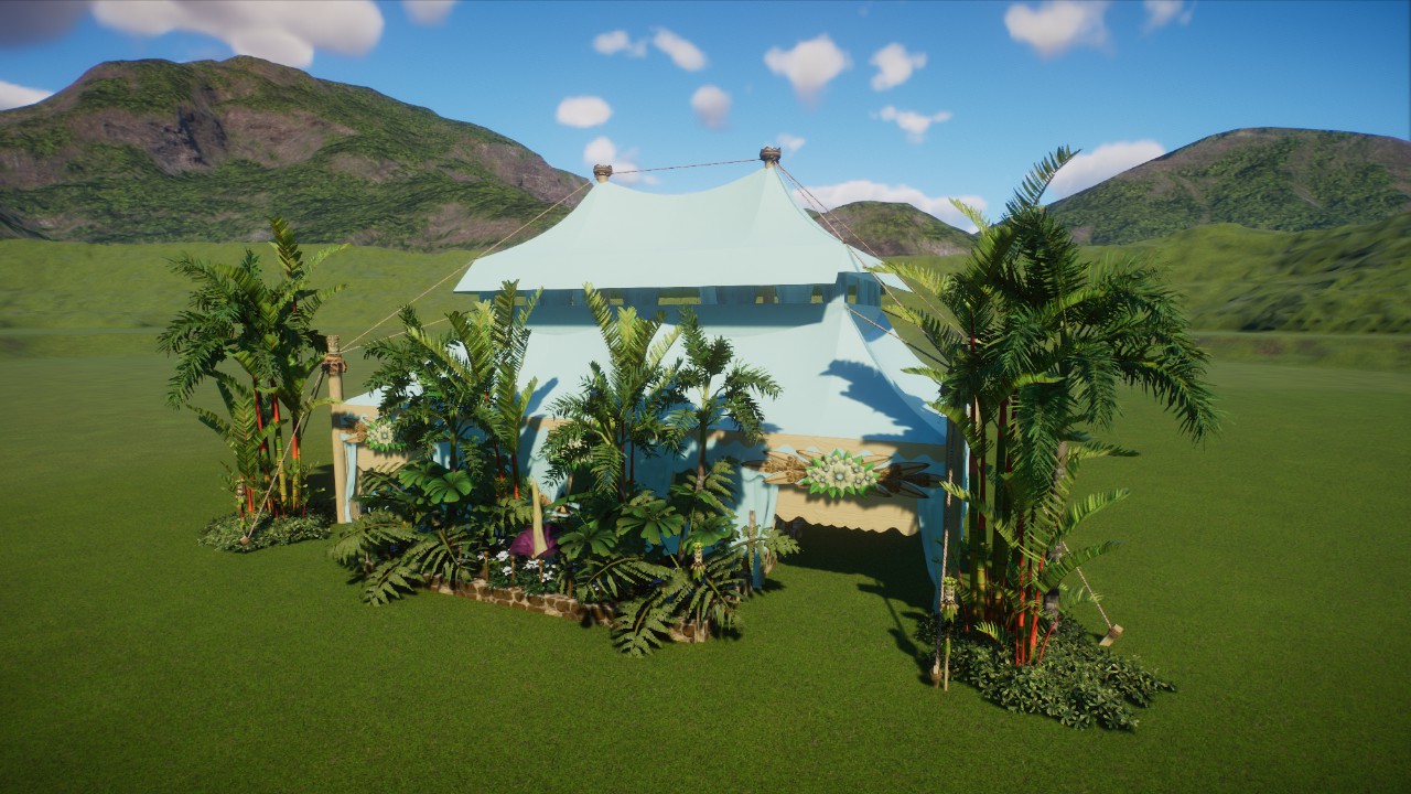 Tropical Party Education Tent